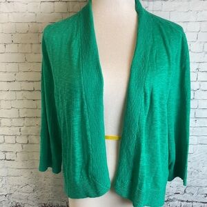 Soft Surroundings Knit Sweater Open Cardigan Jacket Shrug Bolero 1X Plus Size